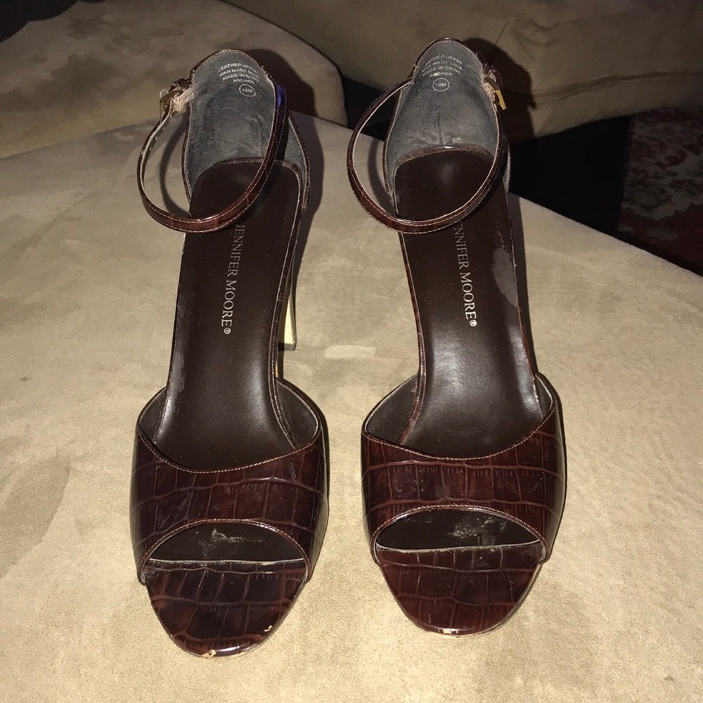 brown leather shoes